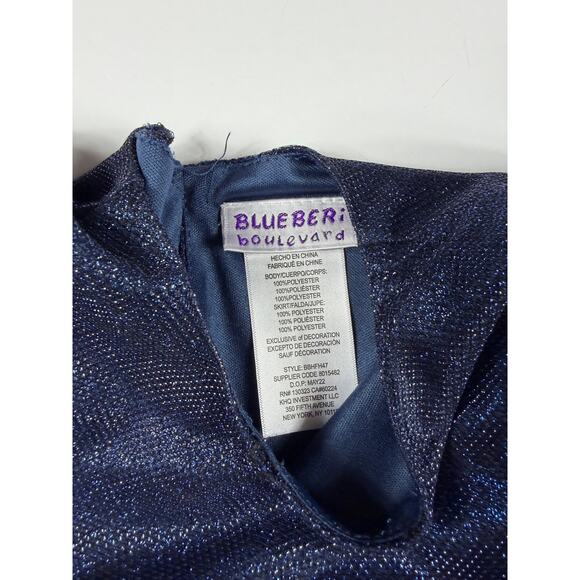 Blueberi Boulevard Sparkle Blue Tulle Party Dress size 5 - Picture 7 of 10